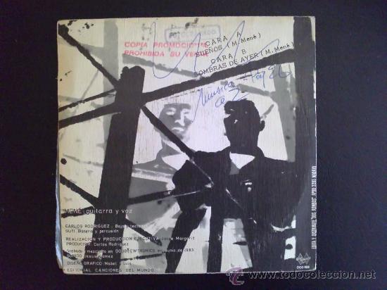 Discos de vinilo: MEN&Eacute; - MAM&Aacute; - SUE&Ntilde;OS - SINGLE DE VINILO - Foto 2