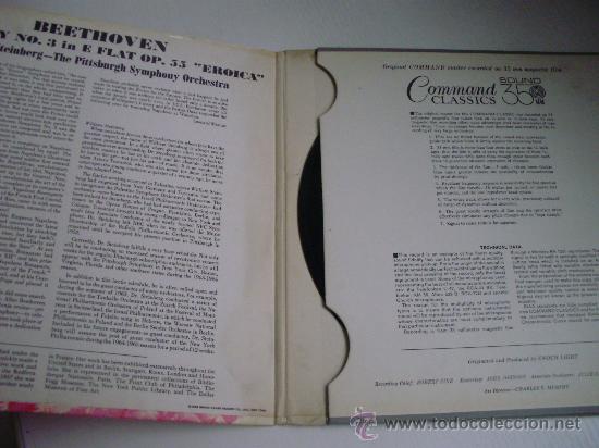 Discos de vinilo: BEETHOVEN - SYMPHONY NO. 3 IN E FLAT OP. 55 - Foto 2