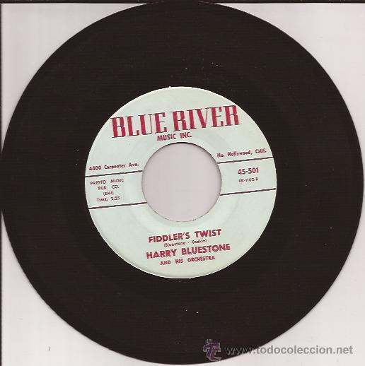 Discos de vinilo: SINGLE-HARRY BLUESTONE-BLUE RIVER 501-USA-196?? - Foto 1