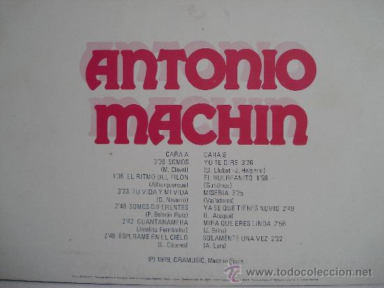Discos de vinilo: ANTONIO MACHIN.LP ............................ - Foto 2