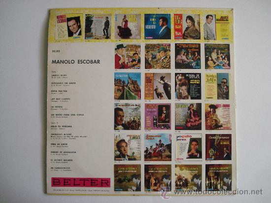 Discos de vinilo: MANOLO ESCOBAR. - Foto 2