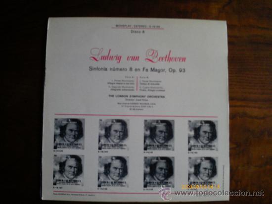 Discos de vinilo: OCTAVA SINFONIA DE BEETHOVEN, - Foto 2