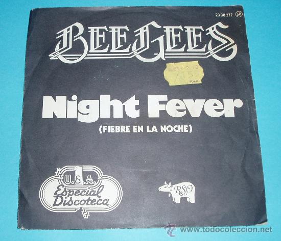 Discos de vinilo: CAR&Aacute;TULA BEE GEES. NIGHT FEVER. - Foto 1