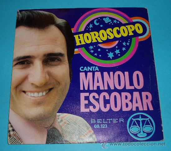 Discos de vinilo: MANOLO ESCOBAR. HOR&Oacute;SCOPO. BELTER - Foto 1