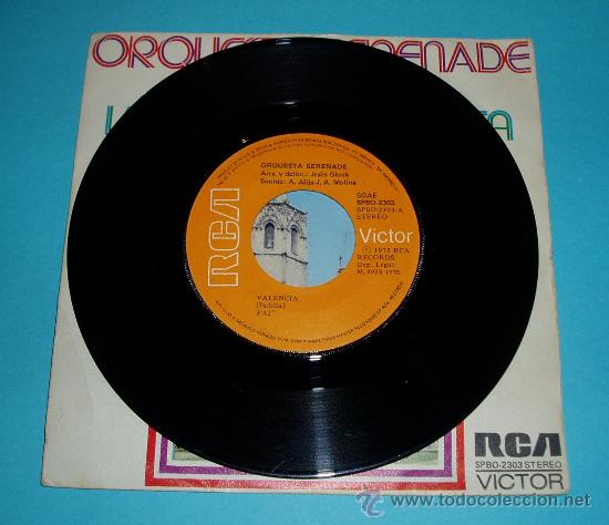 Discos de vinilo: ORQUESTA SERENADE. VALENCIA. LENTRA DE LA MURTA. RCA - Foto 3
