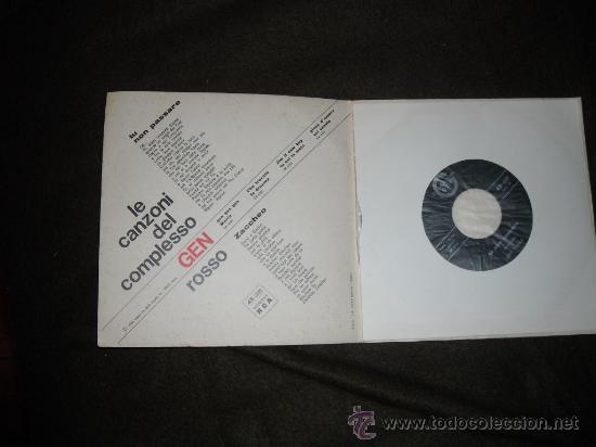 Discos de vinilo: GEN ROSSO  SINGLE  LE CANZONI DEL COMPLESSO CARPETA DOBLE - Foto 2