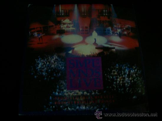 Discos de vinilo: EP SIMPLE MINDS. Promised you a miracle. Live - Foto 1