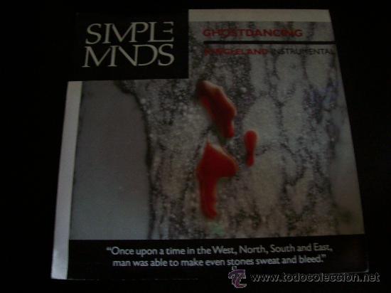 Discos de vinilo: EP SIMPLE MINDS. Ghostdancing. Jungleland (Instrumental) - Foto 1