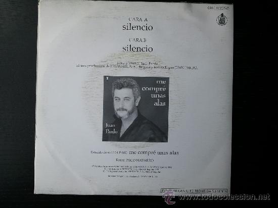 Discos de vinilo: JUAN PARDO - SILENCIO - SINGLE VINILO 7 - Foto 2