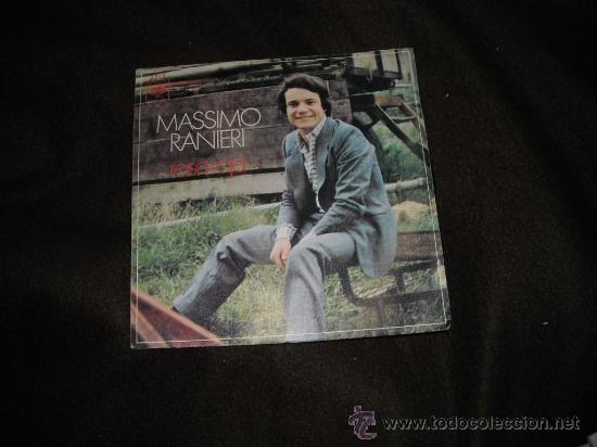 Disques de vinyle: massimo ranieri single version castellana   rosa roja y si ardiera la ciudad  cbs spa  1970