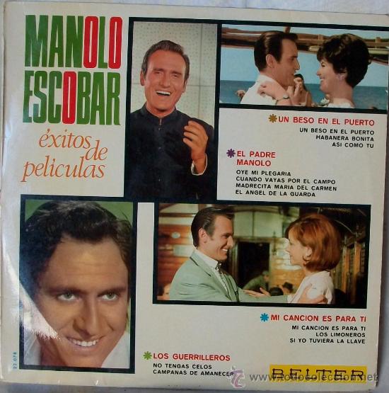 Discos de vinilo: Discos (Manolo Escobar) Exitos de peliculas - Foto 1