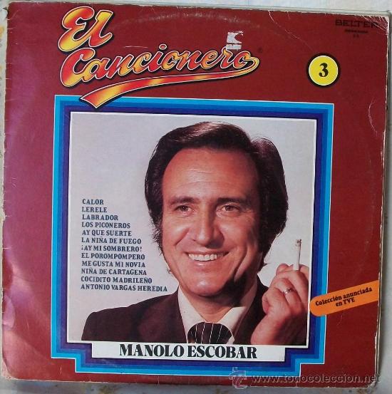 Discos de vinilo: Discos (Manolo Escobar) El Cancionero - Foto 1