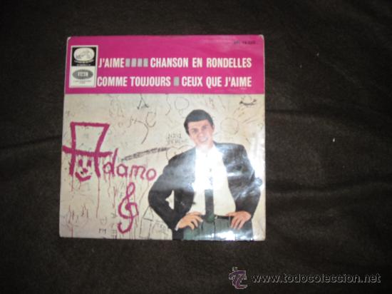 Discos de vinilo: ADAMO EP J&Aacute;IME 1965 EMI SPA EPL 14.233 - Foto 1