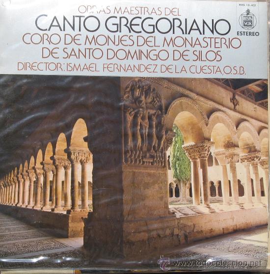 Discos de vinilo: Obras maestras del gregoriano	Monjes de Silos.	Gregoriano	Hispavox		1973 - Foto 1