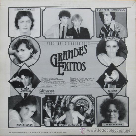Discos de vinilo: Grandes &Eacute;xitos - Varios artistas -  CBS 1981 - Foto 2