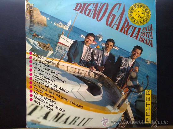 Vinyl records: DIGNO GARC&Iacute;A EN LA COSTA BRAVA - LP COMO NUEVO