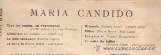 Discos de vinilo: LP 25 CM - MARIA CANDIDO - Foto 2