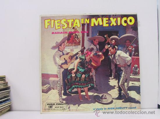 Dischi in vinile: MARIACHI MIGUEL DIAS - FIESTA EN MEXICO - RARO EDICION U.S.A. - AUDIO FIDELITY