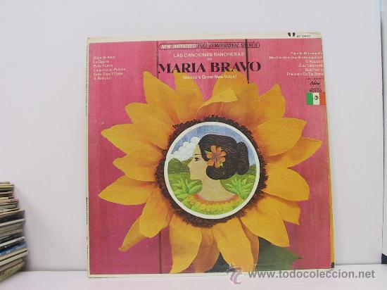 Discos de vinilo: MARIA BRAVO - LAS CANCIONES RANCHERAS DE... - RARO EDICION U.S.A. - EMI