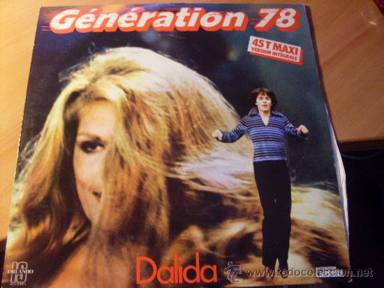 Discos de vinilo: DALIDA ( GENERATION 78 ) 12 IN MAXI (B-48) - Foto 1