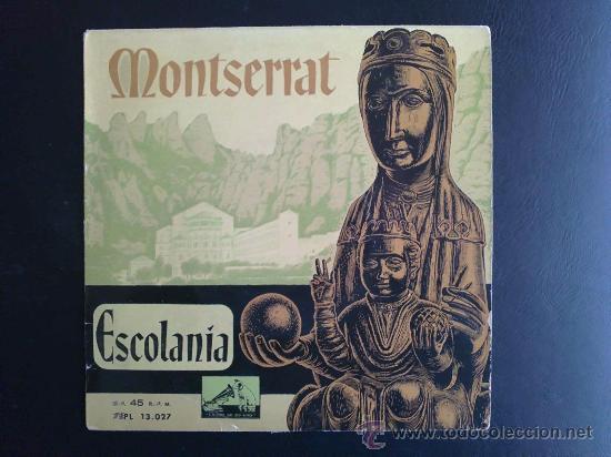 Discos de vinilo: MONTSERRAT, ESCOLAN&Iacute;A - DISCO EP DE VINILO - Foto 1