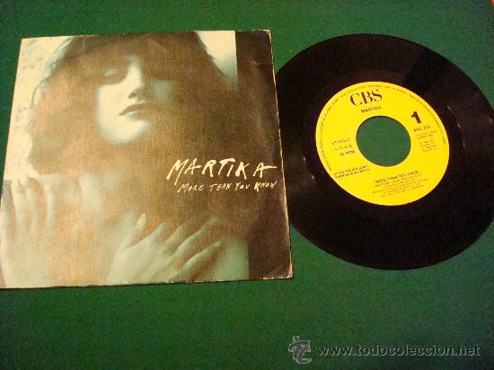 Discos de vinilo: MARTIKA. MORE THAN YOU KNOW. SINGLE - Foto 1