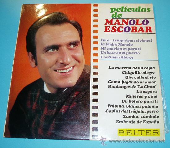 Discos de vinilo: PEL&Iacute;CULAS DE MANOLO ESCOBAR. BELTER - Foto 1