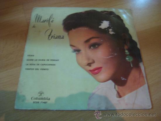 Discos de vinilo: MARIFE DE TRIANA EP SINGLE.SOLEA - Foto 1