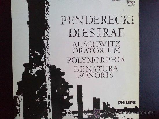 Discos de vinilo: PENDERECKI - DIES IRAE - AUSCHWITZ ORATORIUM, ETC - LP - Foto 1