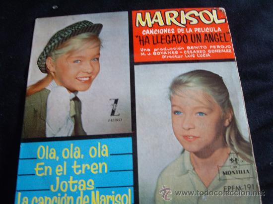 Discos de vinilo: ep marisol-ha llegado un angel - Foto 1