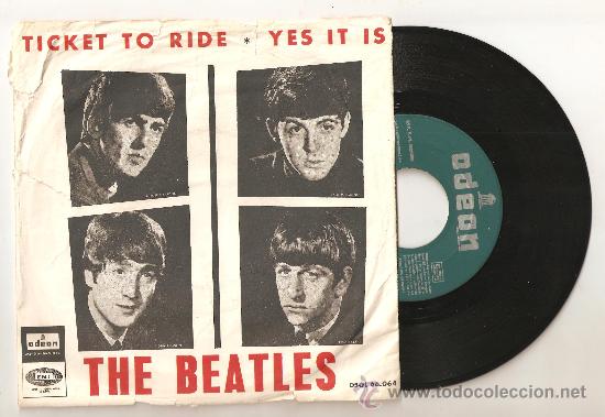 Discos de vinilo: THE BEATLES TICKET TO RIDE - FIRST PRESS - Foto 1