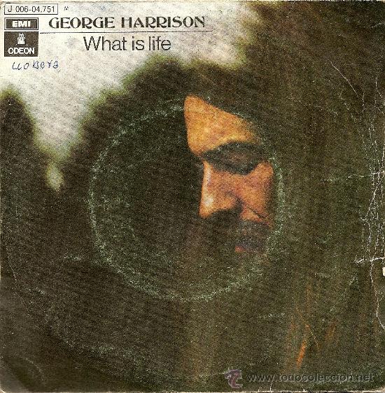 Discos de vinilo: SINGLE GEORGE HARRISON: WHAT IS LIFE, APPLE SCRUFFS - Foto 1