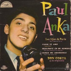 Discos de vinilo: EP-PAUL ANKA-HISPAVOX 9717. Lote 26844897
