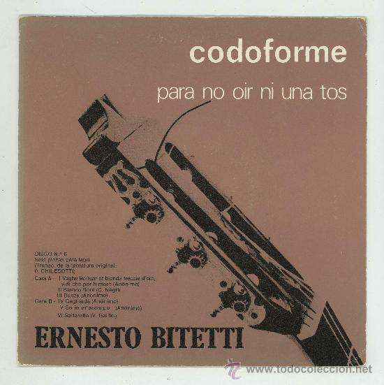 Discos de vinilo: DISCO DE VINILO. ERNESTO BITETTI. - Foto 1