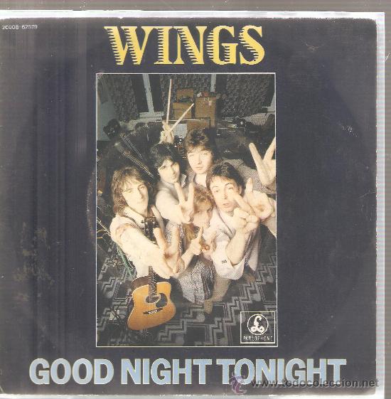 Discos de vinilo: Single PAUL McCARTNEY & WINGS : GOOD NIGHT TONIGHT - Foto 1
