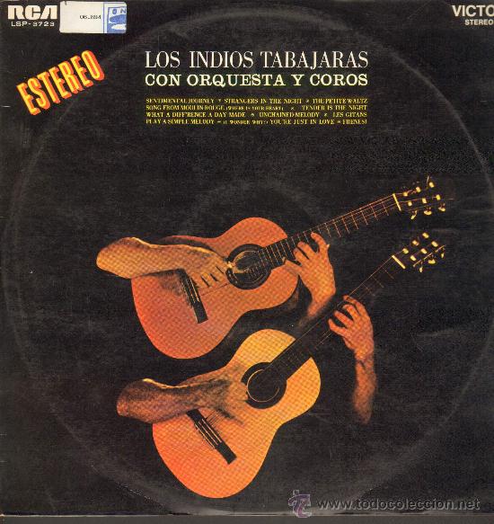 Discos de vinilo: Los Indios Tabajaras - Con orquesta y coros - Lp 1970 - Foto 1