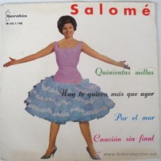 Discos de vinilo: SALOME EP SPAIN 1962 AUGUSTO ALGUERO - PETER PAUL & MARY - QUINIENTAS MILLAS. Lote 27076387