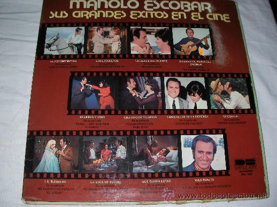 Discos de vinilo: MANOLO ESCOBAR SUS GRANDES EXITOS EN EL CINE - Foto 1