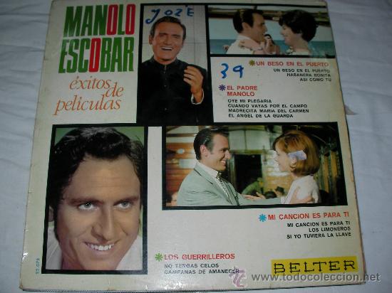 Discos de vinilo: MANOLO ESCOBAR EXITOS DE PELICULAS - D4 - Foto 1