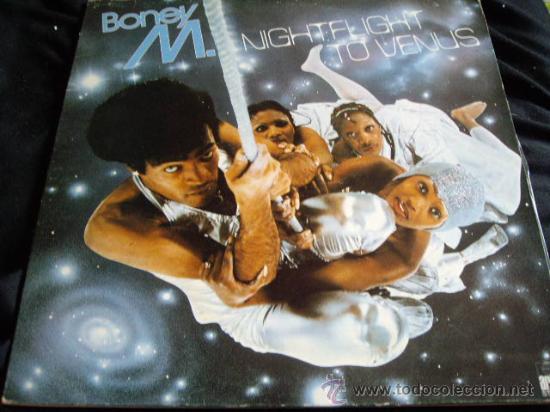 Discos de vinilo: boney m-night flight to venus-original portada abierta