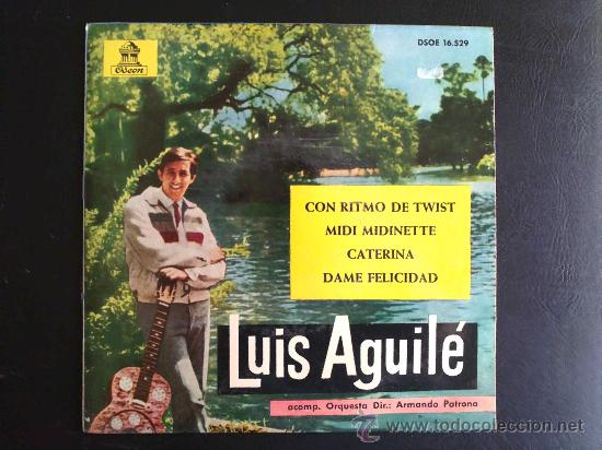 Discos de vinilo: LUIS AGUIL&Eacute; CON RITMO DE TWIST - EP ESPA&Ntilde;A - Foto 1