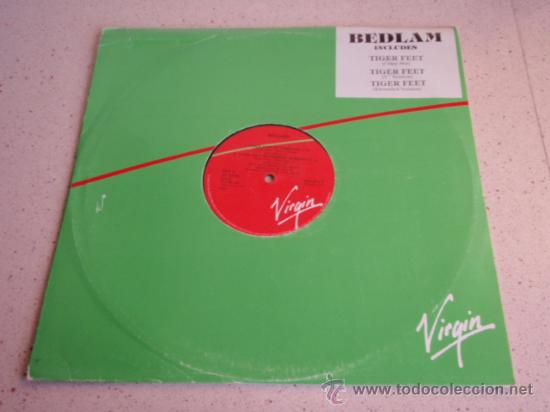 Discos de vinilo: BEDLAM ( TIGER FEET ) CRAZY MIX + 7 VERSION + EXTENDED VERSION 1985 MAXI45 VIRGIN - Foto 1