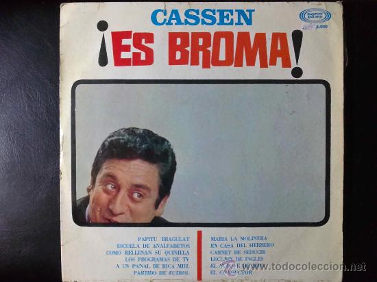 Discos de vinilo: CASSEN, ES BROMA - LP DE VINILO - Foto 1