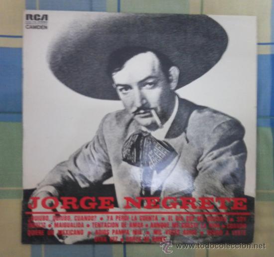 Discos de vinilo: LP - DISCO DE VINILO. JORGE NEGRETE. - Foto 1