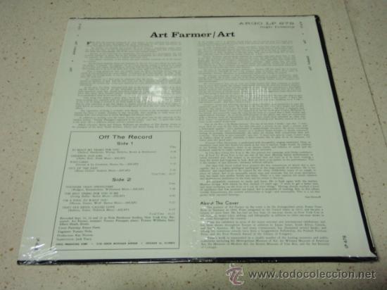 Discos de vinilo: Art Farmer &ndash; Art, US 1978 Cadet - Foto 3