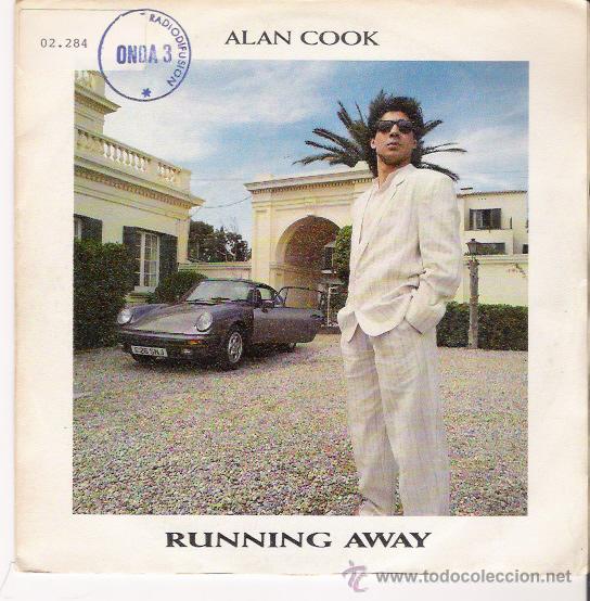 Discos de vinilo: Alan Cook - Running Away (2 versiones) - Single 1987 - Foto 1
