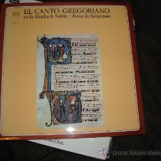 Discos de vinilo: EL CANTO GREGORIANO EN LA ABADIA DE SAINTE-ANNE DE KERGONAN LP 1971 ARION CBS