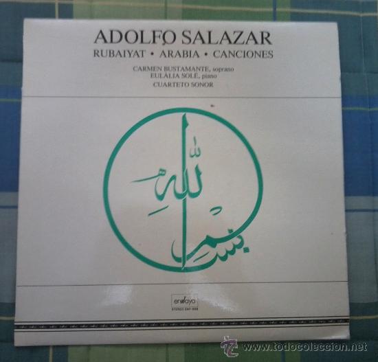 Discos de vinilo: LP - DISCO DE VINILO. ADOLFO SALAZAR. - Foto 1