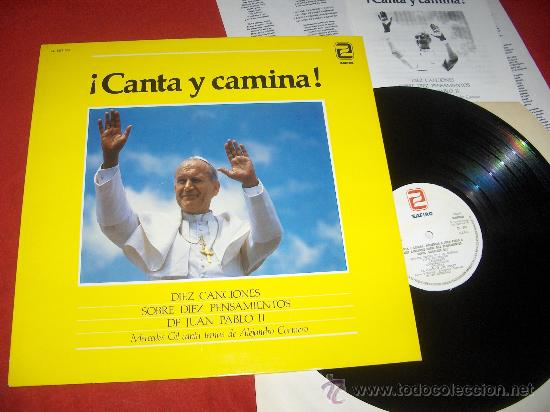 Disques de vinyle: CANTA Y CAMINA Homenaje a Jaun Pablo II Lp 1982 Zafiro