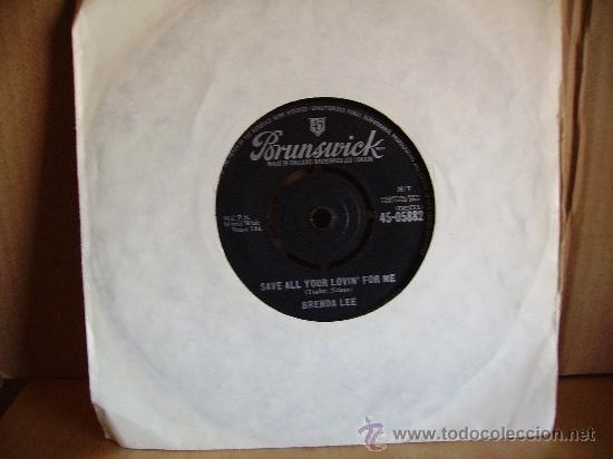 Discos de vinilo: BRENDA LEE --- ALL ALONE AM I - Foto 1